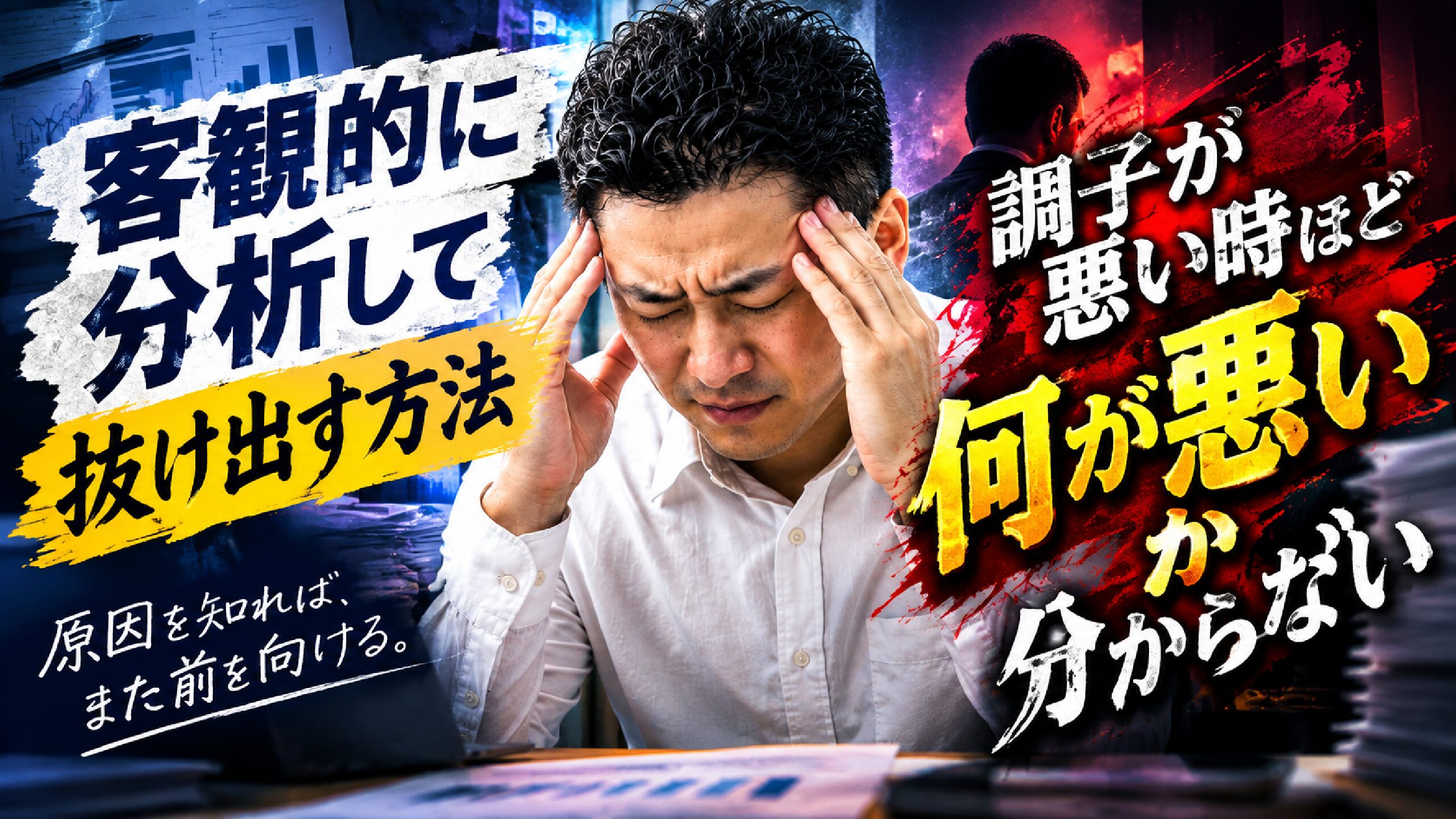 調子が悪い時ほど、何が悪いか分からない｜客観的に分析して抜け出す方法